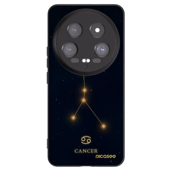 Picasee silikonowe czarne etui na Xiaomi 14 Ultra - CANCER