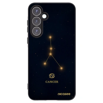 Picasee silikonowe czarne etui na Samsung Galaxy A55 5G A556B - CANCER