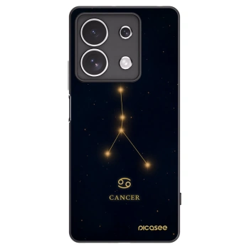 Picasee silikonowe czarne etui na Xiaomi Redmi Note 13 4G - CANCER