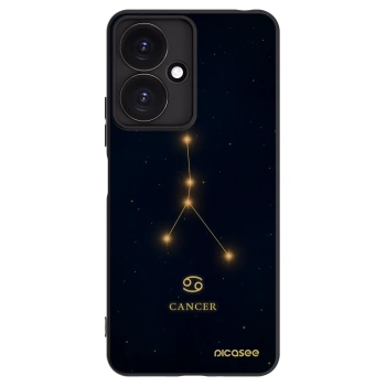 Picasee silikonowe czarne etui na Xiaomi Redmi 13C 5G - CANCER