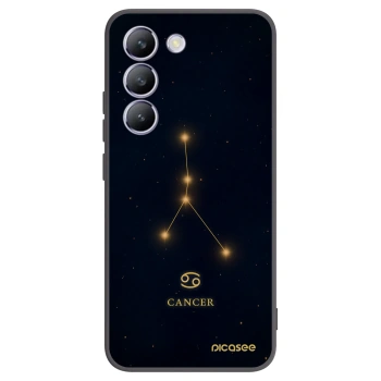 Picasee silikonowe czarne etui na Vivo V40 SE 5G - CANCER