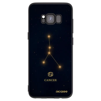 Picasee silikonowe czarne etui na Samsung Galaxy S8 G950F - CANCER