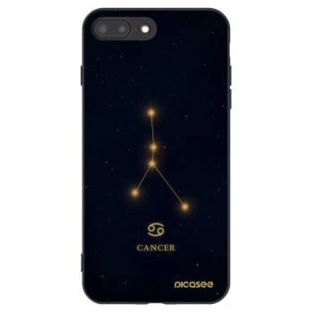 Picasee silikonowe czarne etui na Apple iPhone 7 Plus - CANCER