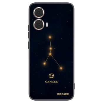 Picasee silikonowe czarne etui na Motorola Moto G85 - CANCER