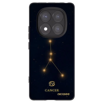 Picasee silikonowe czarne etui na Xiaomi Redmi Note 14 Pro+ 5G - CANCER