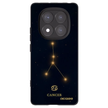 Picasee silikonowe czarne etui na Xiaomi Redmi Note 14 Pro 5G - CANCER