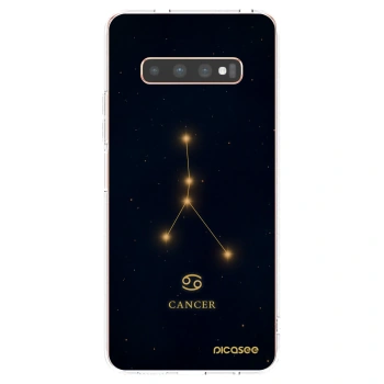 Picasee silikonowe przeźroczyste etui na Samsung Galaxy S10 Plus G975 - CANCER