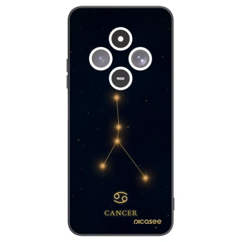 Picasee silikonowe czarne etui na Xiaomi Redmi 14C - CANCER