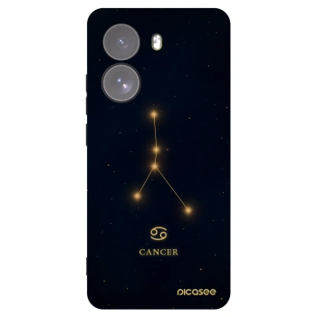 Picasee silikonowe czarne etui na Xiaomi Poco X7 - CANCER