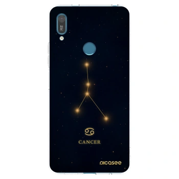 Picasee silikonowe przeźroczyste etui na Huawei Y7 2019 - CANCER