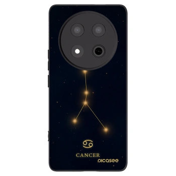 Picasee silikonowe czarne etui na Honor Magic7 Lite 5G - CANCER