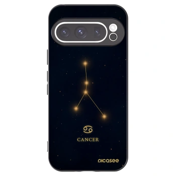 Picasee silikonowe czarne etui na Google Pixel 9 Pro - CANCER