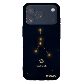 Picasee silikonowe przeźroczyste etui na Apple iPhone 17 Pro - CANCER