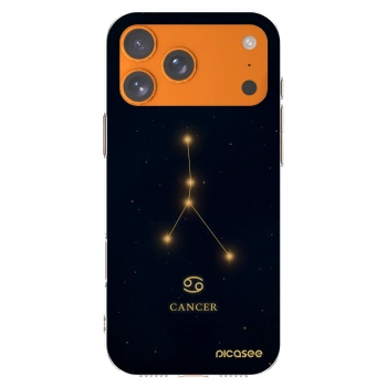 Picasee silikonowe przeźroczyste etui na Apple iPhone 17 Pro Max - CANCER