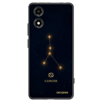 Picasee silikonowe czarne etui na Motorola Moto E14 - CANCER