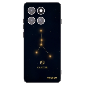 Picasee silikonowe czarne etui na Motorola Edge 60 Fusion - CANCER