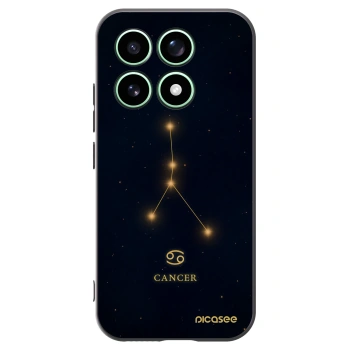 Picasee silikonowe czarne etui na Xiaomi 17 - CANCER