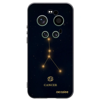 Picasee silikonowe czarne etui na Xiaomi 17 Ultra - CANCER