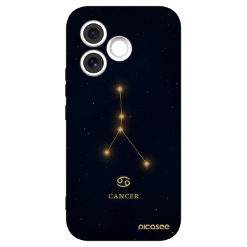 Picasee silikonowe czarne etui na Honor 600 Lite - CANCER