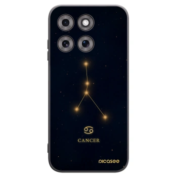 Picasee silikonowe czarne etui na Motorola Moto G77 - CANCER