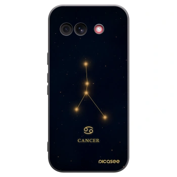 Picasee silikonowe czarne etui na Google Pixel 10a - CANCER
