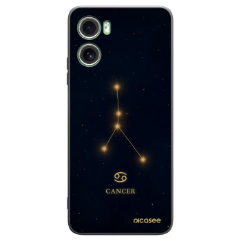 Picasee silikonowe czarne etui na Motorola Moto G06 - CANCER