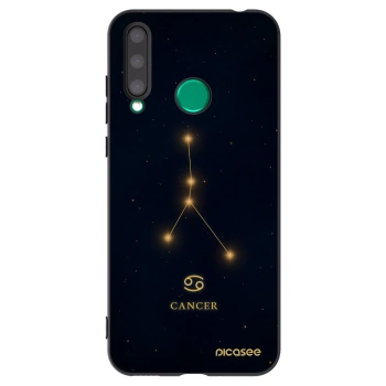 Picasee silikonowe czarne etui na Honor 20 Lite - CANCER