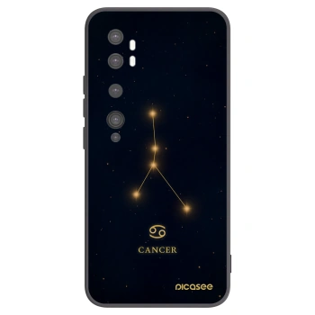 Picasee silikonowe czarne etui na Xiaomi Mi Note 10 (Pro) - CANCER