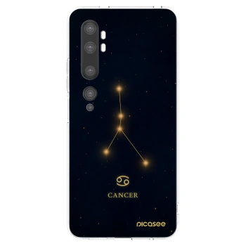 Picasee silikonowe przeźroczyste etui na Xiaomi Mi Note 10 (Pro) - CANCER