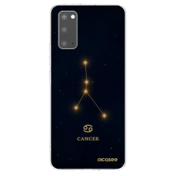 Picasee silikonowe przeźroczyste etui na Samsung Galaxy S20 G980F - CANCER