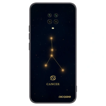 Picasee silikonowe czarne etui na Xiaomi Redmi Note 9 Pro - CANCER