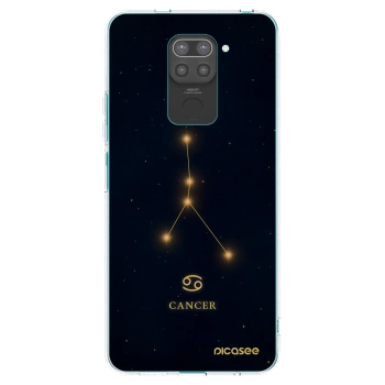 Picasee silikonowe czarne etui na Xiaomi Redmi Note 9 - CANCER