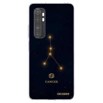 Picasee silikonowe przeźroczyste etui na Xiaomi Mi Note 10 Lite - CANCER
