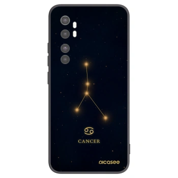 Picasee silikonowe czarne etui na Xiaomi Mi Note 10 Lite - CANCER