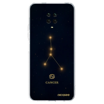 Picasee silikonowe przeźroczyste etui na Xiaomi Redmi Note 9S - CANCER