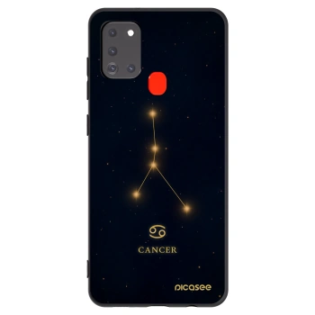 Picasee silikonowe czarne etui na Samsung Galaxy A21s - CANCER