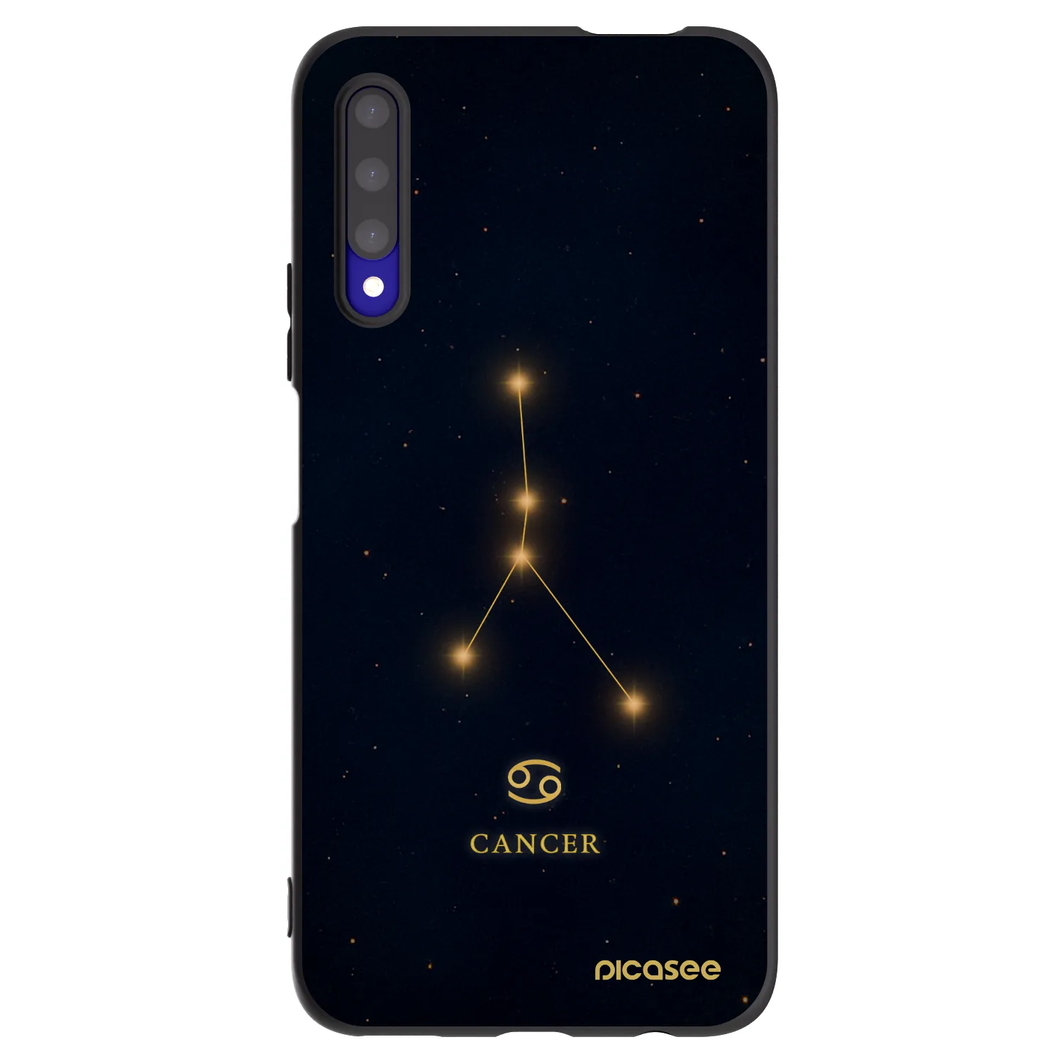 Picasee silikonowe czarne etui na Honor 9X Pro - CANCER