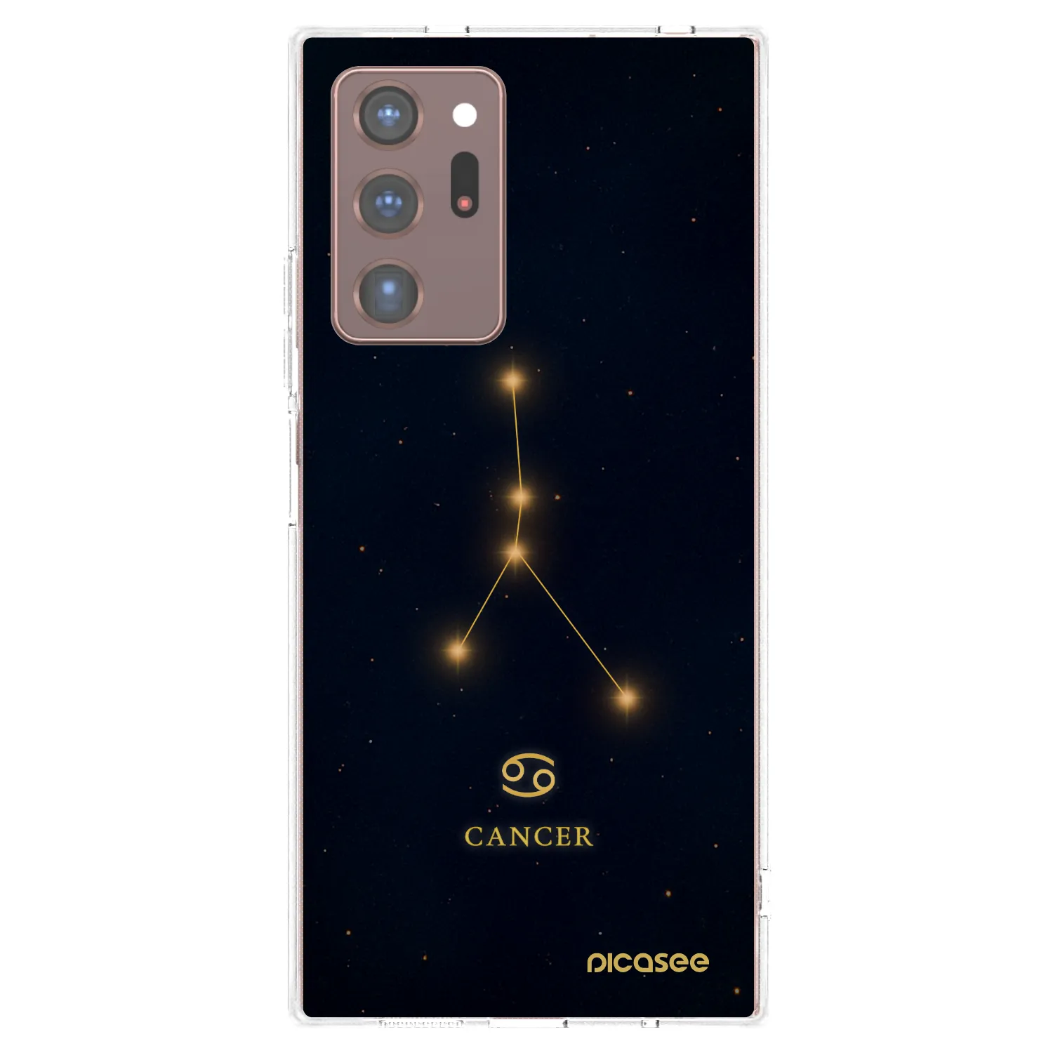 Picasee silikonowe przeźroczyste etui na Samsung Galaxy Note 20 Ultra - CANCER