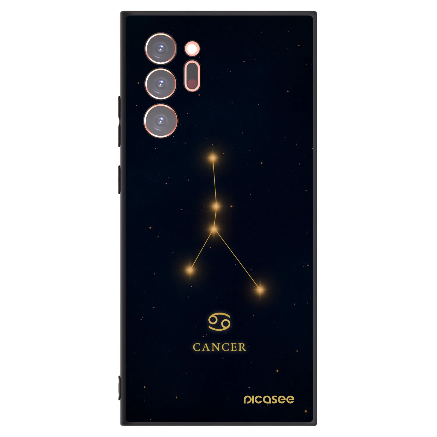 Picasee silikonowe czarne etui na Samsung Galaxy Note 20 Ultra - CANCER