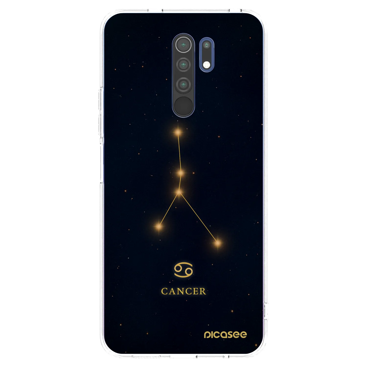 Picasee silikonowe przeźroczyste etui na Xiaomi Redmi 9 - CANCER