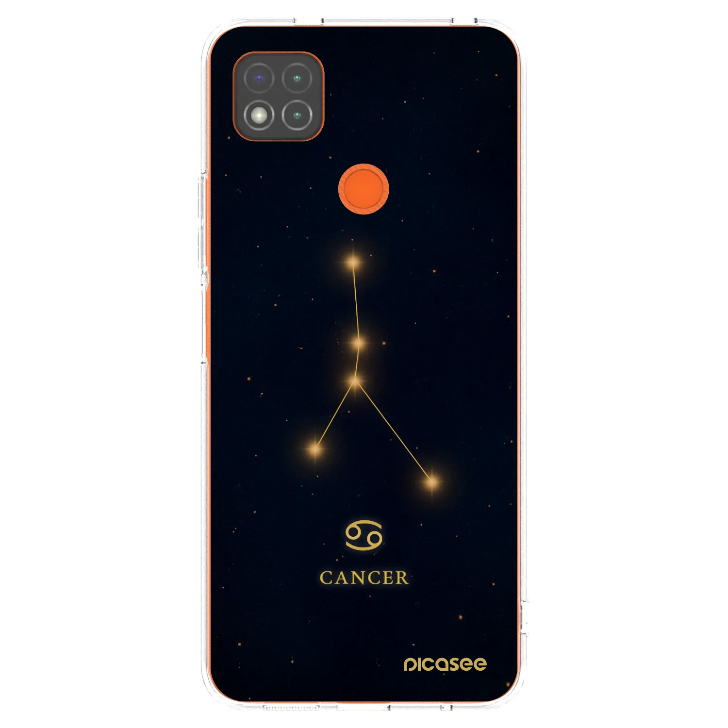 Picasee silikonowe przeźroczyste etui na Xiaomi Redmi 9C - CANCER