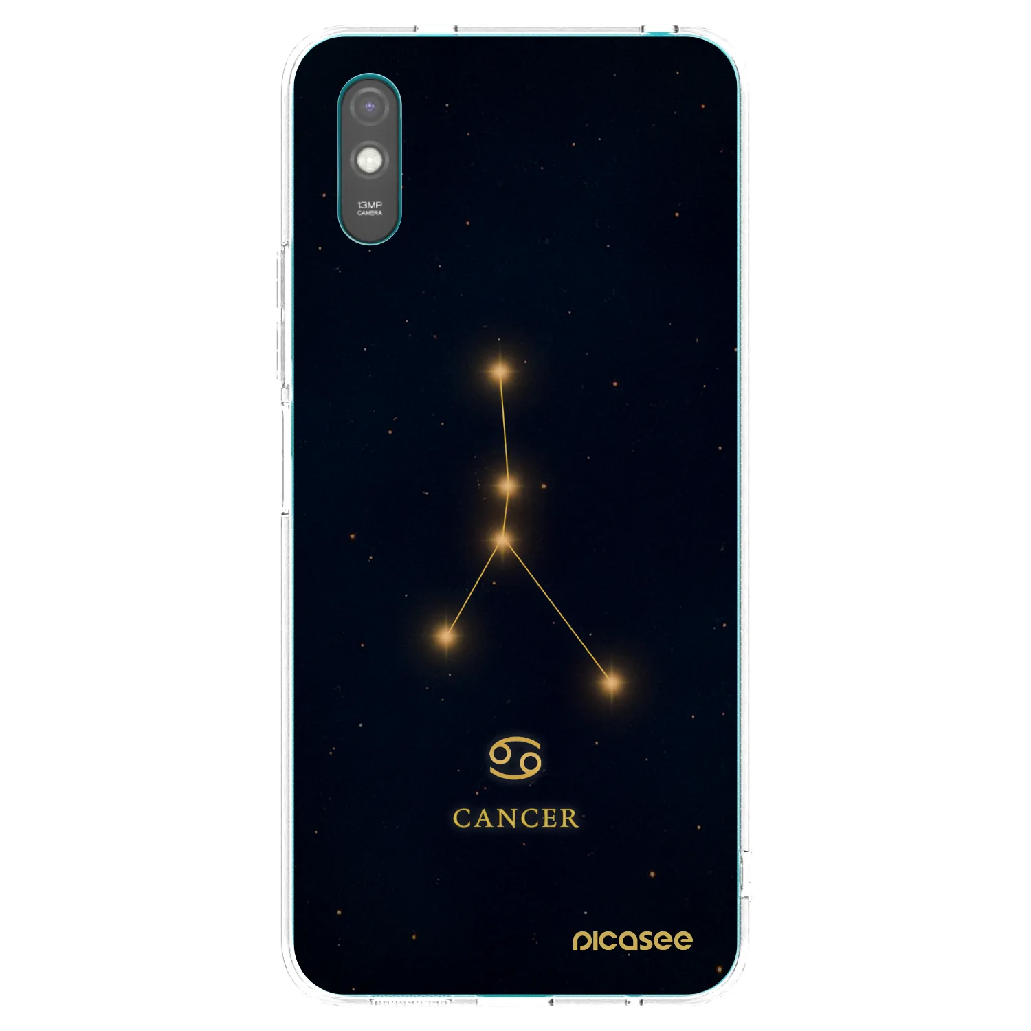 Picasee silikonowe przeźroczyste etui na Xiaomi Redmi 9A - CANCER