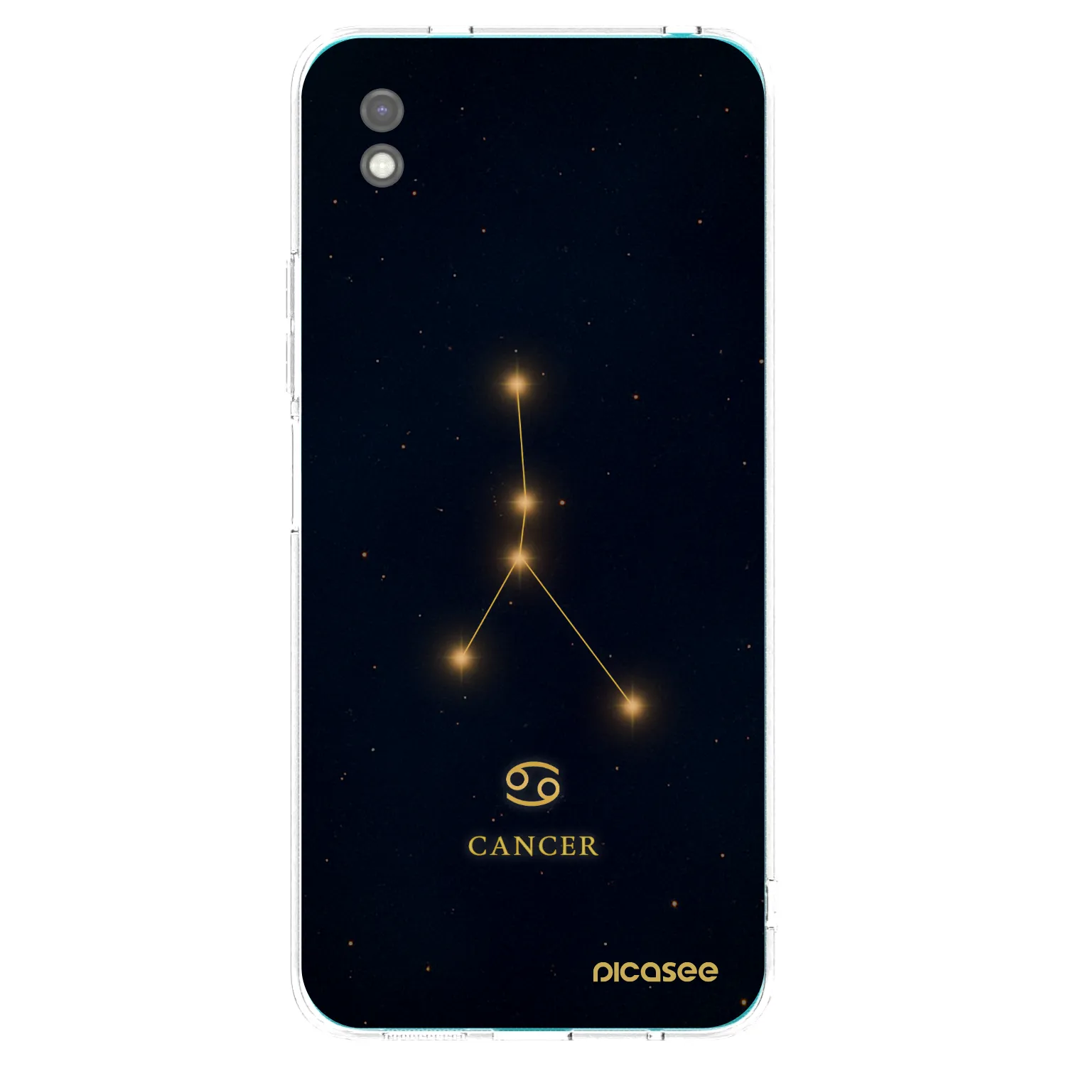 Picasee silikonowe czarne etui na Xiaomi Redmi 9A - CANCER