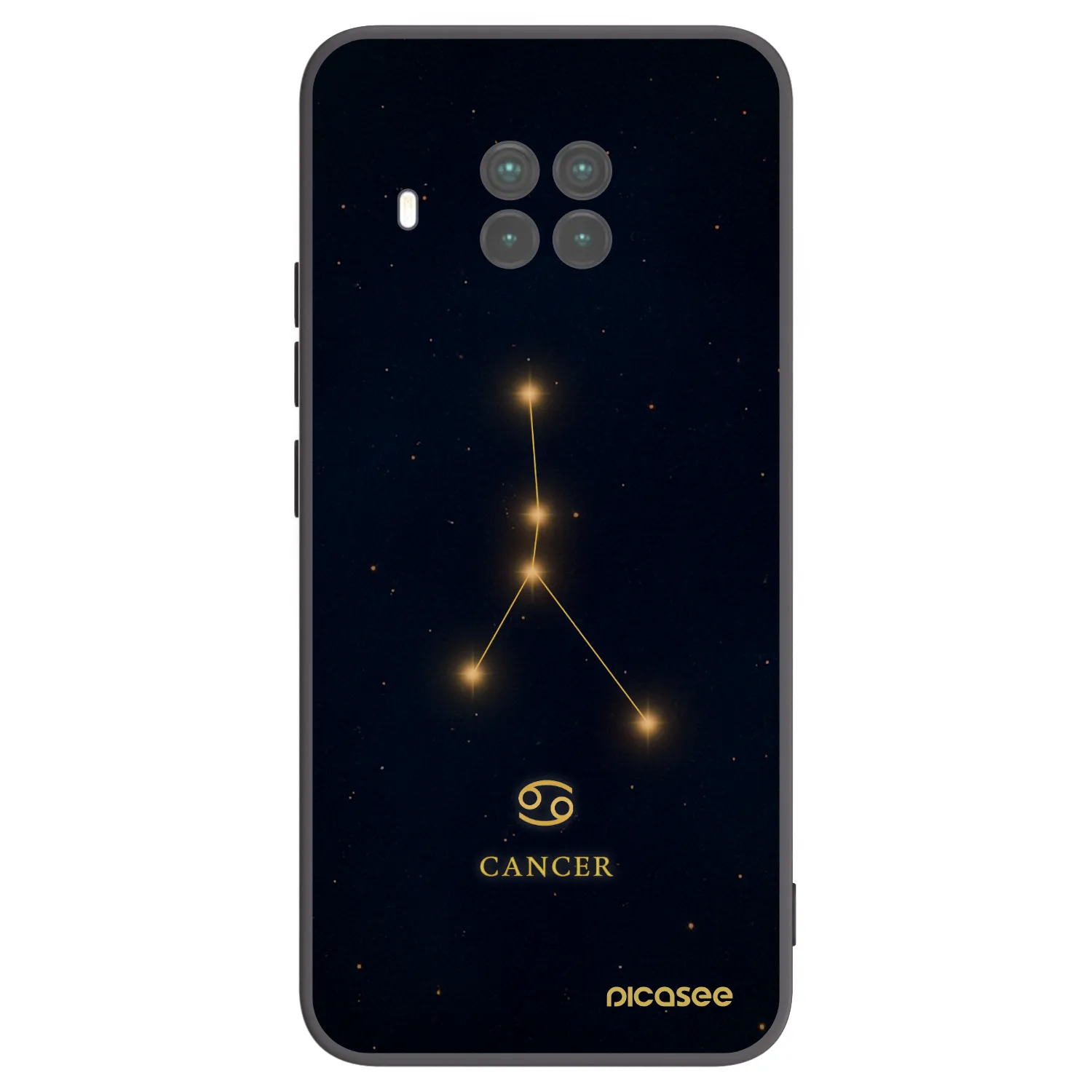 Picasee silikonowe czarne etui na Xiaomi Mi 10T Lite - CANCER