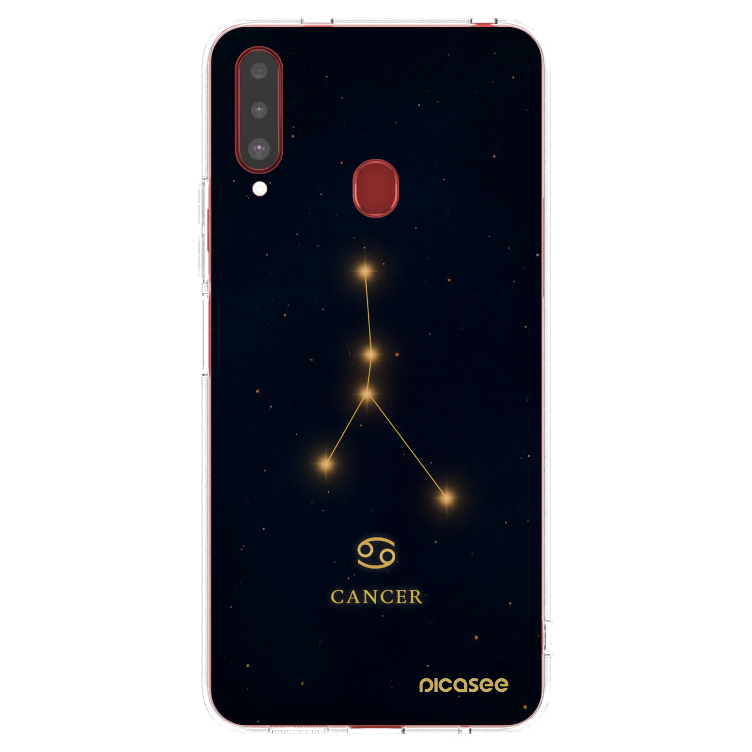 Picasee silikonowe przeźroczyste etui na Samsung Galaxy A20s - CANCER