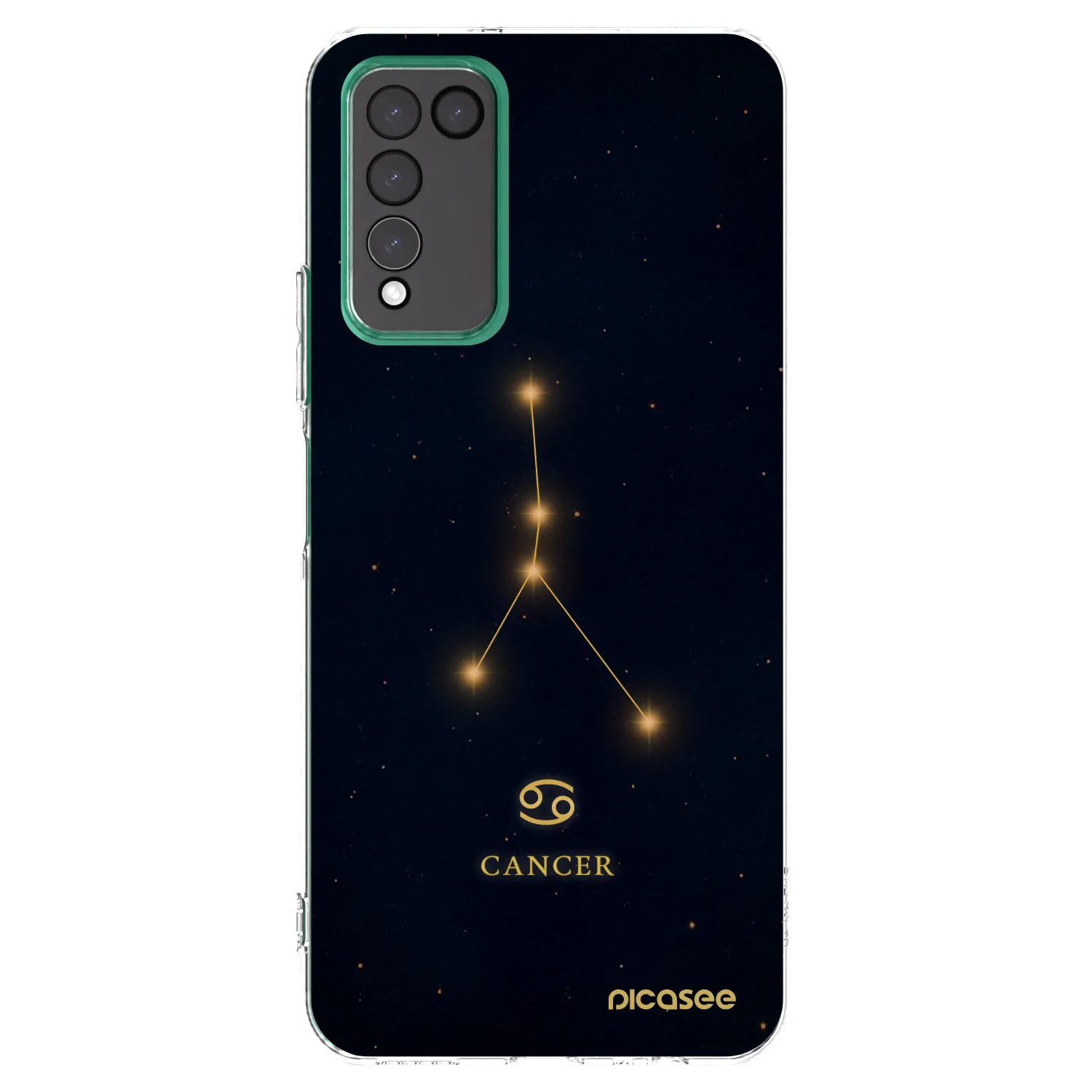 Picasee silikonowe przeźroczyste etui na Honor 10X Lite - CANCER