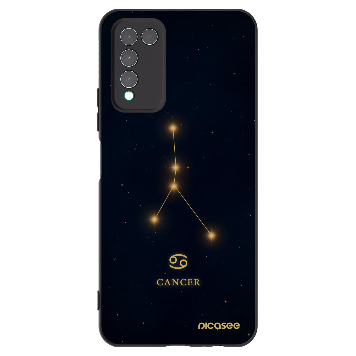 Picasee silikonowe czarne etui na Honor 10X Lite - CANCER