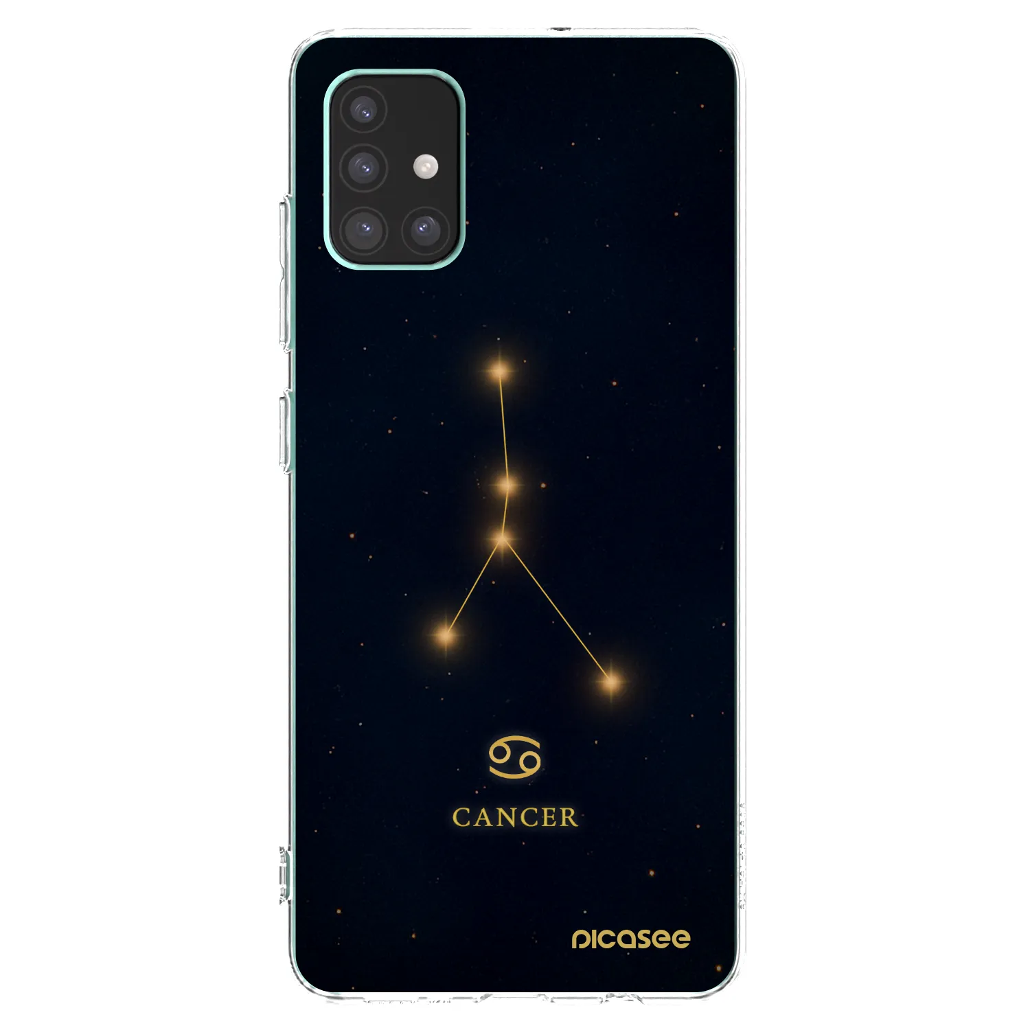 Picasee silikonowe przeźroczyste etui na Samsung Galaxy M51 M515F - CANCER