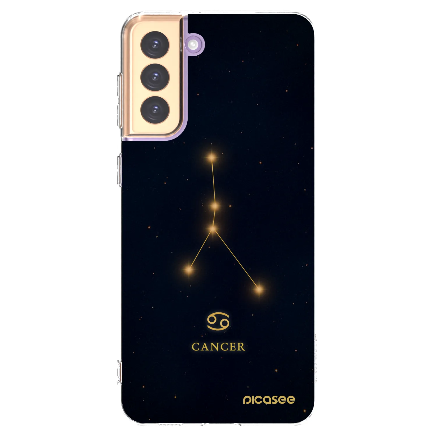 Picasee silikonowe przeźroczyste etui na Samsung Galaxy S21+ 5G G996F - CANCER