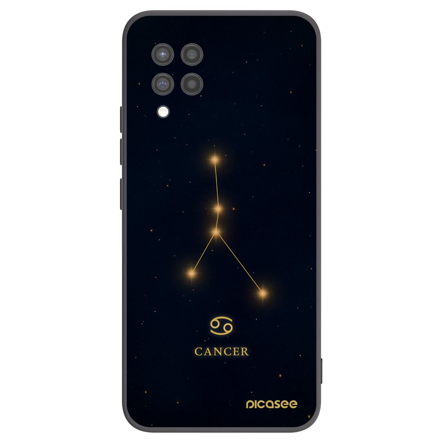 Picasee silikonowe czarne etui na Samsung Galaxy A42 A426B - CANCER